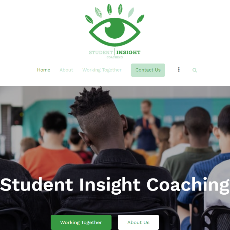 Website build for Student Insight Coaching