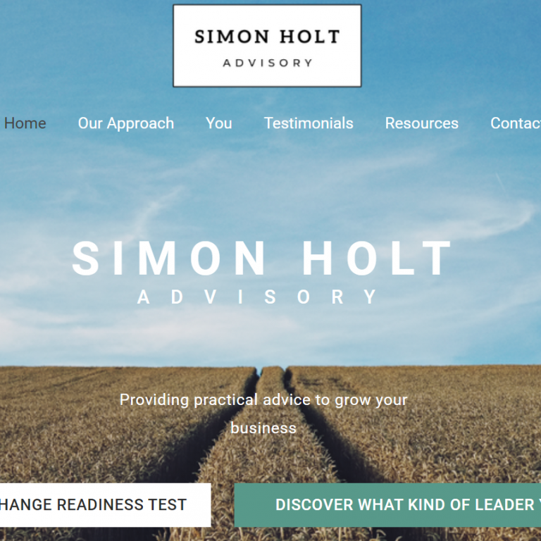 Website build www.simonholtadvisory.co.uk